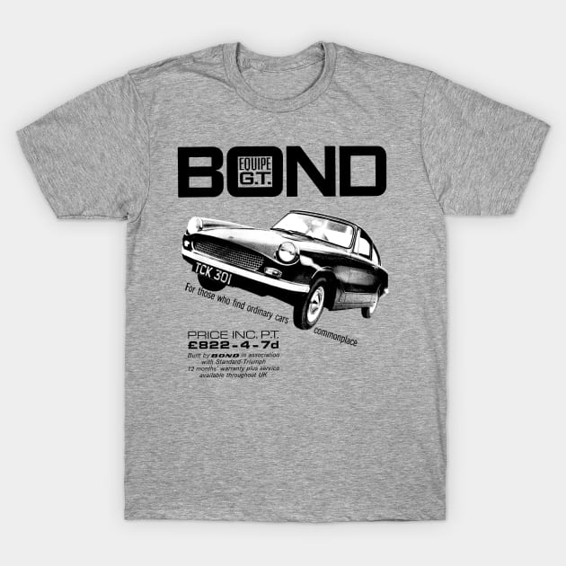 BOND EQUIPE GT - advert T-Shirt by Throwback Motors